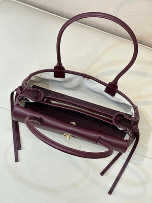 Chanel Small shopping bag Grained calfskin & gold-tone metal AS6288 Wine Red - Default Title - View 9