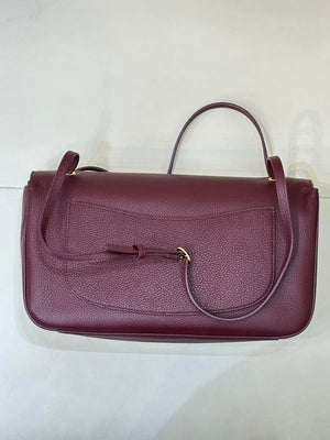 Chanel Maxi Flapbag Grained calfskin & gold-tone metal AS6231 Wine Red - Gold - View 17