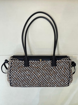 Chanel Small shopping bag Grained calfskin & gold-tone metal AS6288 Black &Tweed - Default Title - View 12