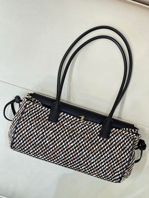 Chanel Small shopping bag Grained calfskin & gold-tone metal AS6288 Black &Tweed - Default Title - View 13