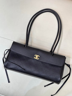 Chanel Small shopping bag Grained calfskin & gold-tone metal AS6288 Black - Default Title - View 2