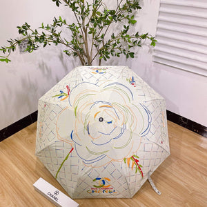 Chanel Three Fold Automatic Folding Sun Umbrella C855637 - Default Title - View 1