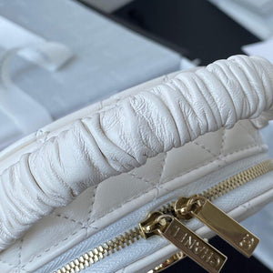 Chanel Vanity Case Shiny Lambskin Gold AP2731 White - Default Title - View 5