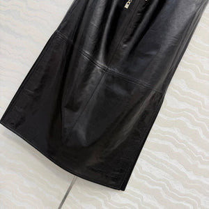 Chanel Women Coco 26p Lambskin Slit design long skirt C80093 - 36 - View 5