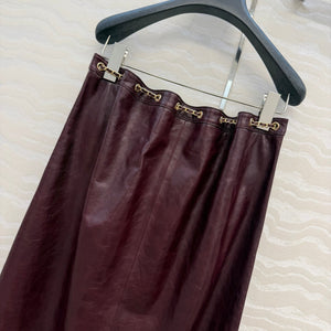 Chanel Women Coco 26p Lambskin Slit design long skirt C80094 - 36 - View 10