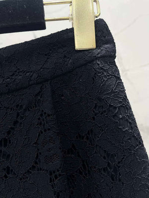 Chanel Women Fashion Black Lace Wide Leg Casual Pants C58804 - S - View 4