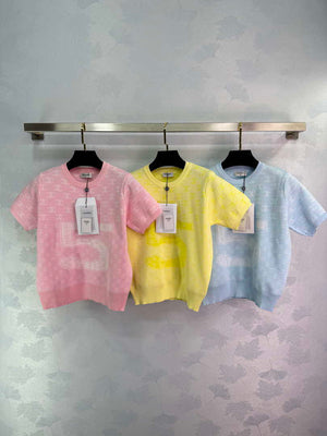 Chanel Women Fashion Knitted T-shirt C81103 - shopify--color-pattern-og31ykwd / S - View 1