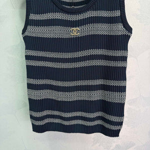 Chanel Women Fashion Knitted T-shirt Vest C81104 - white / S - View 7