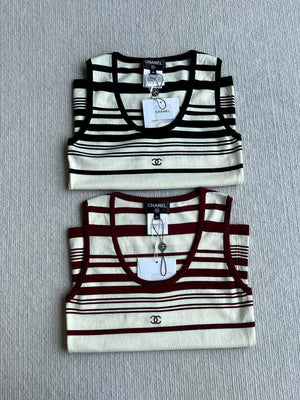 Chanel Women Fashion Knitted T-shirt Vest C81115 - S / white - View 2