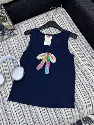 Chanel Women Fashion Knitted T-shirt Vest C81108 - S - View 1