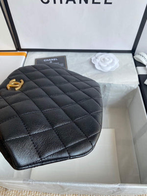 Chanel Women's Bag Sheepskin Pearl Handle Evening Bag Handbag AS2609 Dark grey - Default Title - View 4