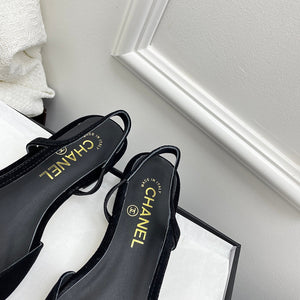 Chanel Women's Classic Slingback Ballet Flats Shoes C93317 - Euro 35=US 4 - View 3