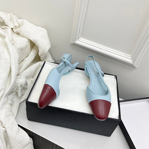 Chanel Women's Classic Slingback Ballet Flats Shoes C93318 - Euro 35=US 4 - View 1