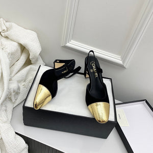 Chanel Women's Classic Slingback Ballet Shoes 6.5 cm C93311 - Euro 35=US 4 - View 1