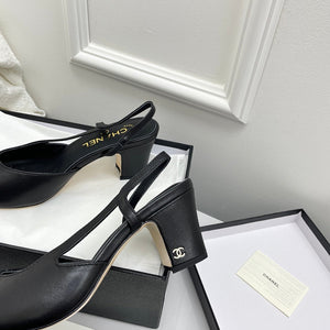 Chanel Women's Classic Slingback Ballet Shoes 6.5 cm C93316 - Euro 35=US 4 - View 6