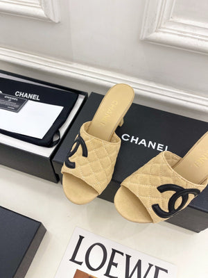 Chanel Women's Diamond-patterned Slippers 7.5cm C93335 - Euro 35=US 4 - View 6