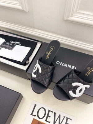 Chanel Women's Diamond-patterned Slippers 7.5cm C93336 - Euro 35=US 4 - View 6