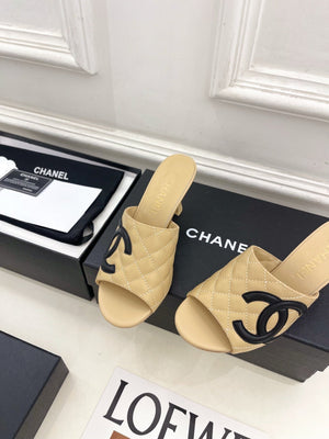 Chanel Women's Diamond-patterned Slippers 7.5cm C93338 - Euro 35=US 4 - View 6