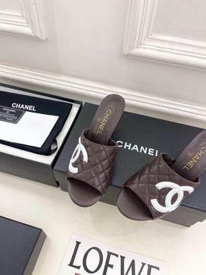 Chanel Women's Diamond-patterned Slippers 7.5cm C93339 - Euro 35=US 4 - View 6