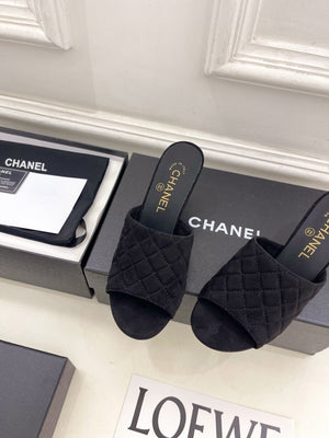 Chanel Women's Diamond-patterned Slippers 7.5cm C93342 - Euro 35=US 4 - View 6
