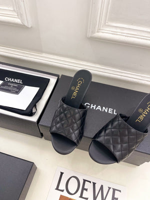 Chanel Women's Diamond-patterned Slippers 7.5cm C93344 - Euro 35=US 4 - View 6