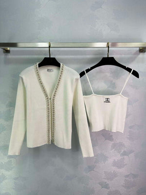 Chanel Women's Fashion Clothing Knitted two piece C62199 - S - View 1