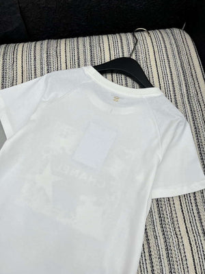 Chanel Women's Fashion Cotton T-shirt C81024 - white / S - View 8