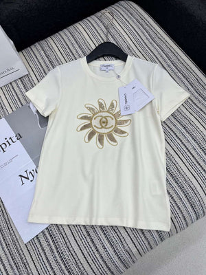 Chanel Women's Fashion Cotton T-shirt C81026 - white / S - View 8