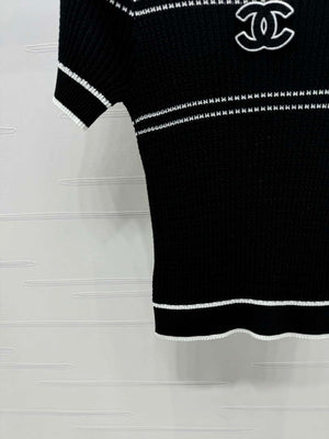 Chanel Women's Fashion Knitted T-shirt C81001 - S / White - View 14