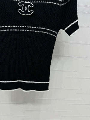Chanel Women's Fashion Knitted T-shirt C81001 - S / White - View 15