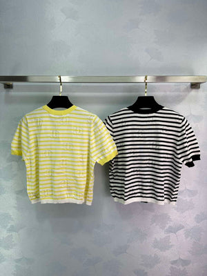 Chanel Women's Fashion Knitted T-shirt C81012 - S / Yellow - View 8