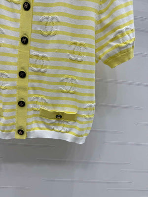 Chanel Women's Fashion Knitted T-shirt C81013 - S / Yellow - View 15