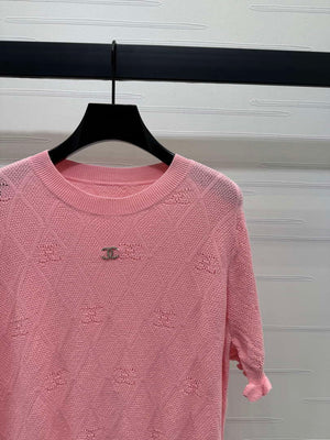 Chanel Women's Fashion Knitted T-shirt C81019 - S / shopify--color-pattern-og31ykwd - View 3