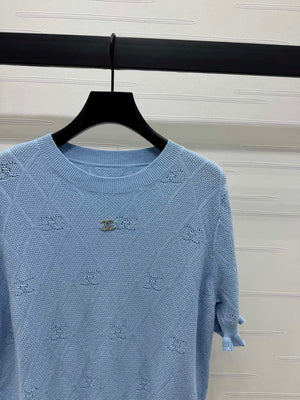 Chanel Women's Fashion Knitted T-shirt C81019 - S / shopify--color-pattern-og31ykwd - View 11
