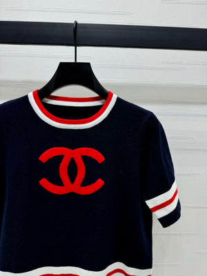 Chanel Women's Fashion Knitted T-shirt C81020 - gray / S - View 11