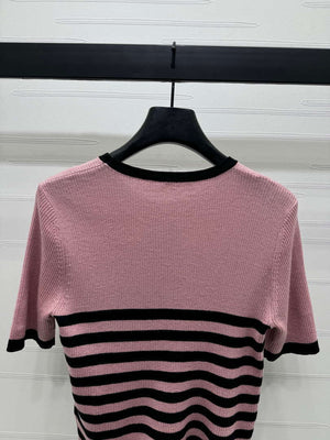 Chanel Women's Fashion Knitted T-shirt C81021 - black / S - View 16