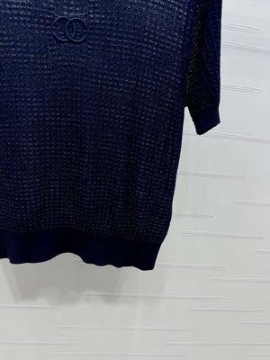 Chanel Women's Fashion Knitted T-shirt C81022 - black / S - View 15