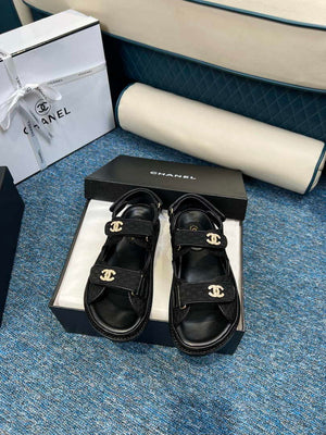 Chanel Women's fashion Knitwear Sandals G35931 Black - 34 - View 4