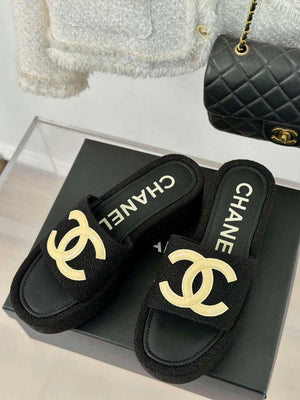 Chanel Women's fashion Knitwear Slippers C88107 - Euro 35=US 4 - View 1