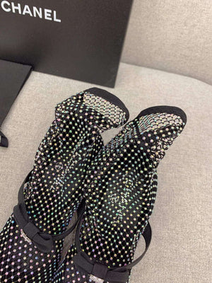 Chanel Women's Fashion Mesh Socks Shoes C92316 - US 4=Euro 35 - View 6
