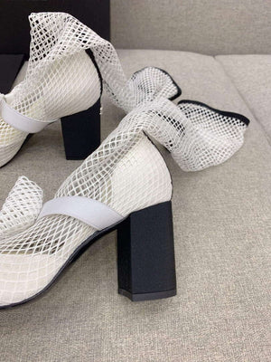 Chanel Women's Fashion Mesh Socks Shoes C92317 - US 4=Euro 35 - View 7