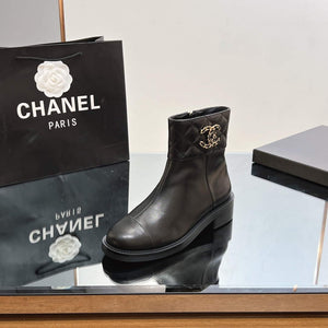 Chanel Women's Fashion Shoes Short Boots C92402 - US 4=Euro 35 - View 6