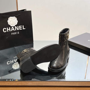 Chanel Women's Fashion Shoes Short Boots C92402 - US 4=Euro 35 - View 8