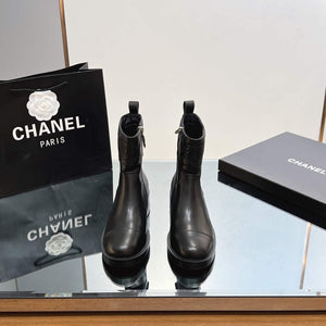Chanel Women's Fashion Shoes Short Boots C92403 - US 4=Euro 35 - View 4