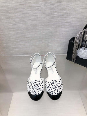 Chanel Women's G31318 Camellia shoes Lambskin Sandals Shoes CC91006 - Euro 35=US 4 - View 1