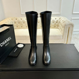 Chanel Women's G45977 Fashion High Boots Calfskin Black C92420 - US 4=Euro 35 - View 1