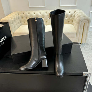 Chanel Women's G45977 Fashion High Boots Calfskin Black C92420 - US 4=Euro 35 - View 5