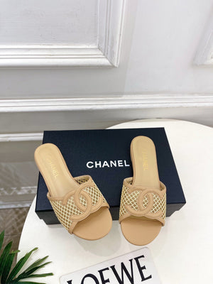 Chanel Women's Mesh Openwork Flat Slippers C93323 - Euro 35=US 4 - View 2