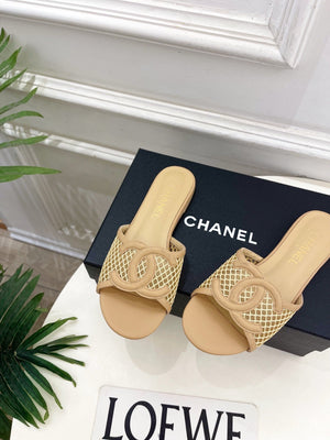 Chanel Women's Mesh Openwork Flat Slippers C93323 - Euro 35=US 4 - View 6
