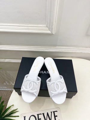 Chanel Women's Mesh openwork Shoes Heel Height 4.5cm C93327 - Euro 35=US 4 - View 2